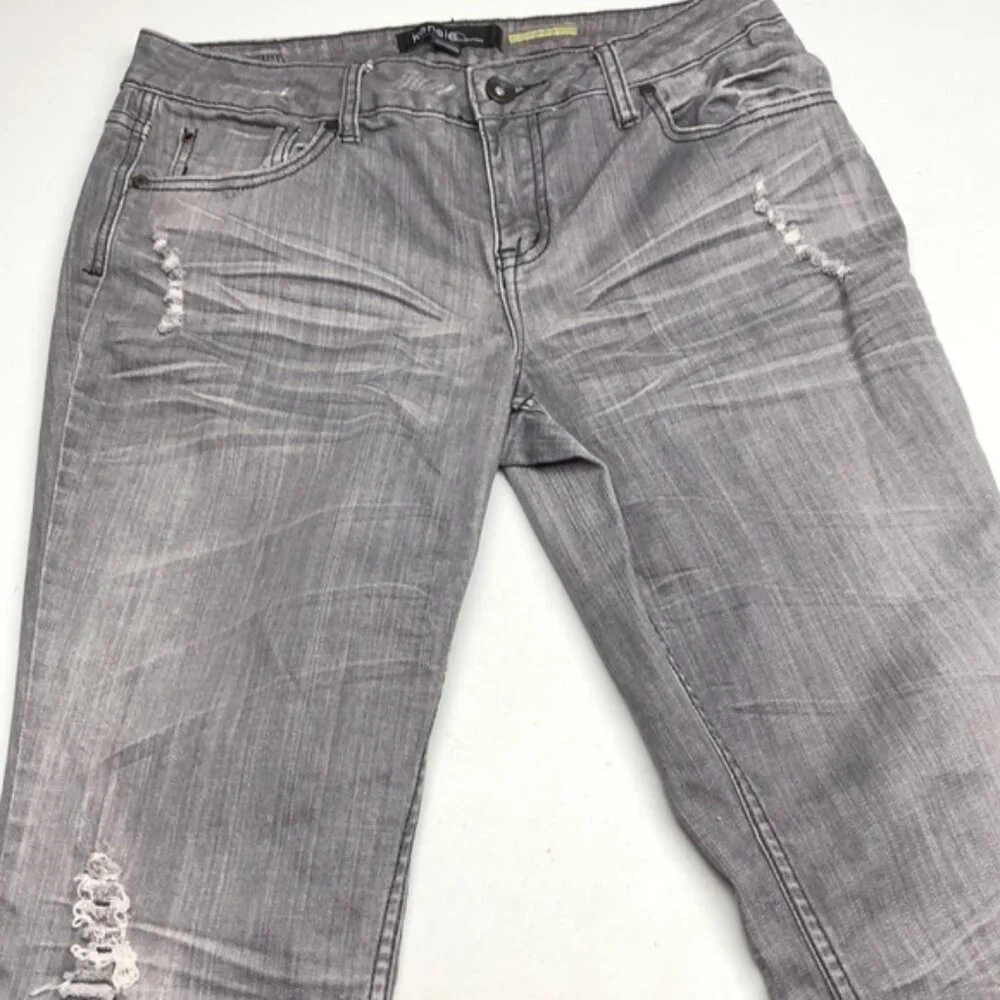 KENSIE GRAY JENNIFER STRAIGHT LEG JEANS 30x32 ⭐️